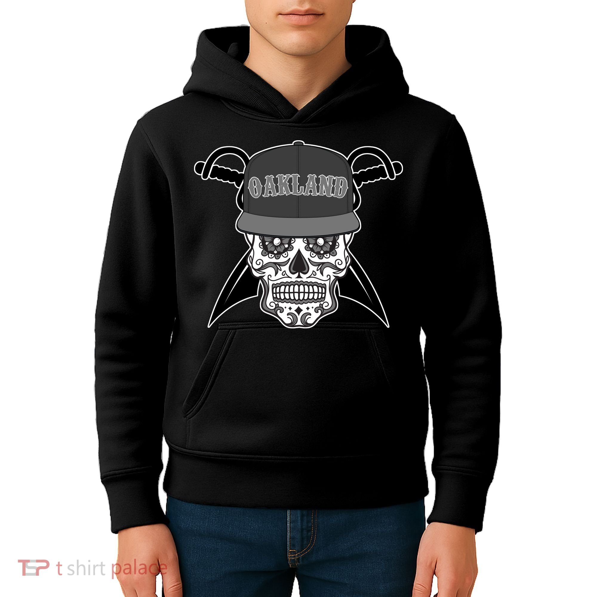 Oakland Day of The Dead Sugar Skull Kids Hoodie