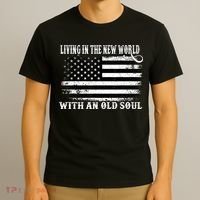 Oliver Anthony Livin In The New World With An Old Soul T-Shirt thumb 3