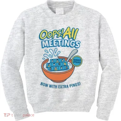 Oops! All Meetings Kids Sweatshirt