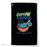 Oops! All Meetings Golf Towel thumb 0