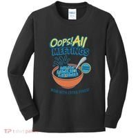 Oops! All Meetings Kids Long Sleeve Shirt thumb 0