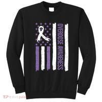 Overdose Awareness Month Flag Purple For Men And Women Sweatshirt thumb 0