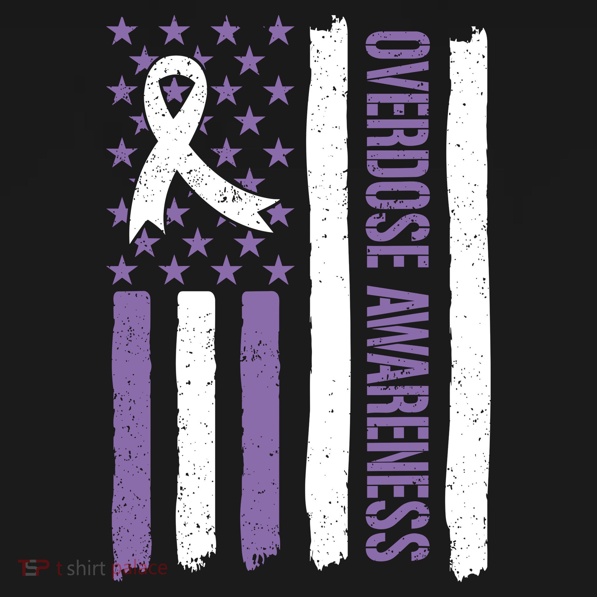 Overdose Awareness Month Flag Purple For Men And Women Sweatshirt