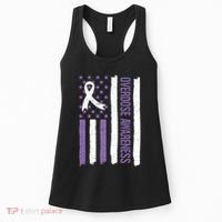 Overdose Awareness Month Flag Purple For Men And Women Women's Tank Top thumb 0
