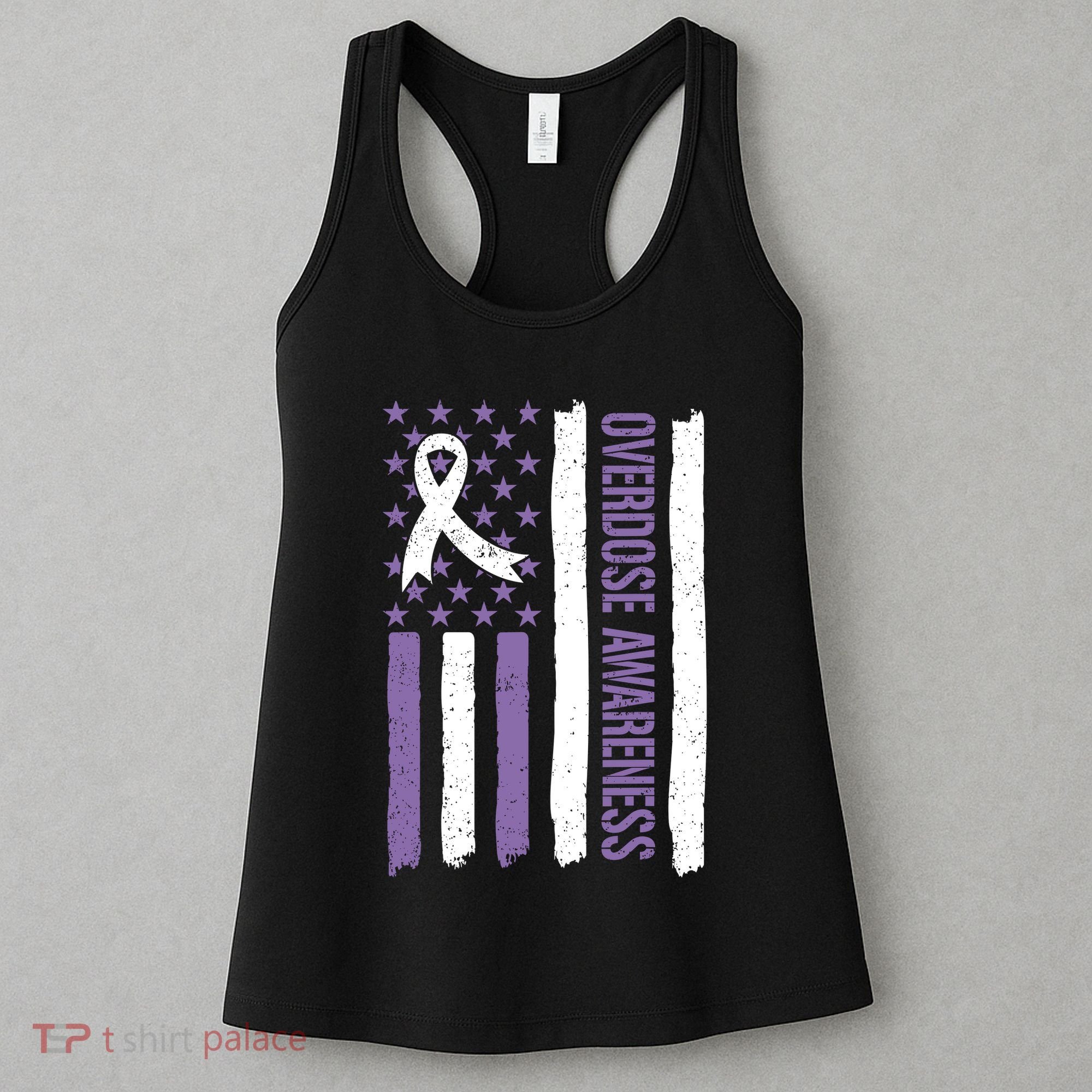 Overdose Awareness Month Flag Purple For Men And Women Women's Tank Top