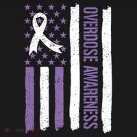 Overdose Awareness Month Flag Purple For Men And Women Women's Tank Top thumb 5