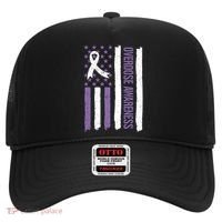 Overdose Awareness Month Flag Purple For Men And Women Hat thumb 0