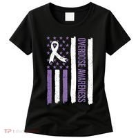 Overdose Awareness Month Flag Purple For Men And Women Women's T-Shirt thumb 0