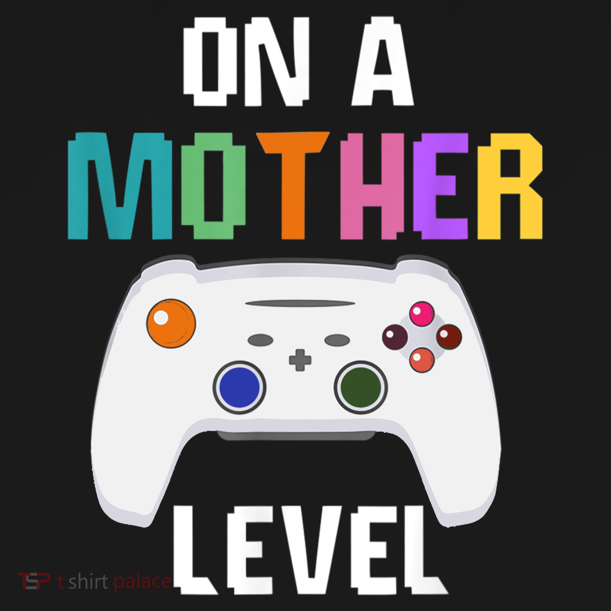On A Mother Level Up Mothers Day Gamer Mom Retro Controller Gift Women's Hoodie