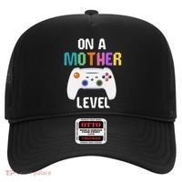 On A Mother Level Up Mothers Day Gamer Mom Retro Controller Gift Hat thumb 0
