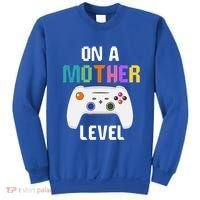 On A Mother Level Up Mothers Day Gamer Mom Retro Controller Gift Sweatshirt thumb 0