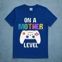 On A Mother Level Up Mothers Day Gamer Mom Retro Controller Gift T-Shirt thumb 5