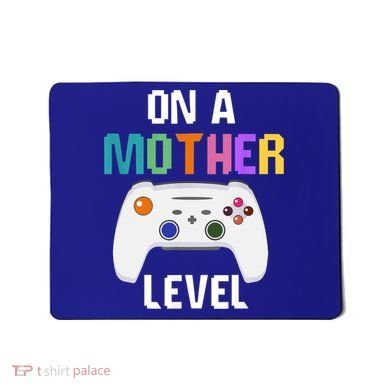 On A Mother Level Up Mothers Day Gamer Mom Retro Controller Gift Mousepad