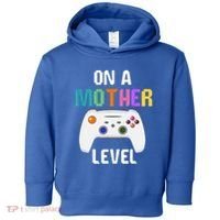 On A Mother Level Up Mothers Day Gamer Mom Retro Controller Gift Toddler Hoodie thumb 0