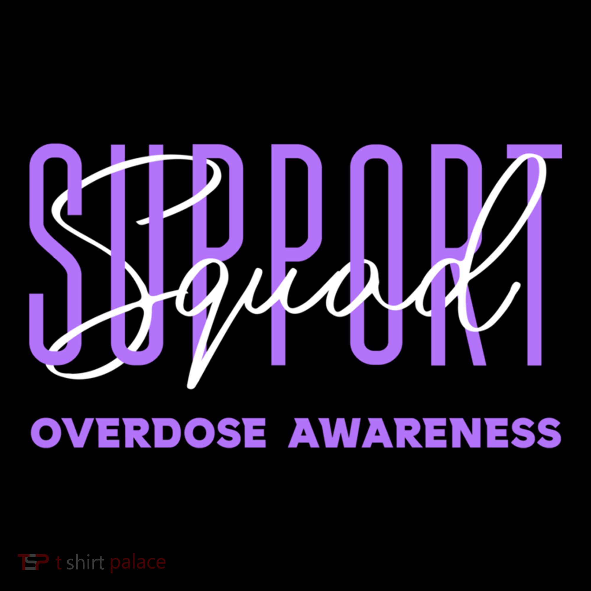 Overdose Awareness Month Support Squad Purple Ribbon Gift Coffee Mug