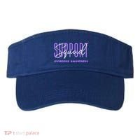 Overdose Awareness Month Support Squad Purple Ribbon Gift Visor thumb 0