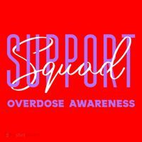Overdose Awareness Month Support Squad Purple Ribbon Gift Santa Hat thumb 1