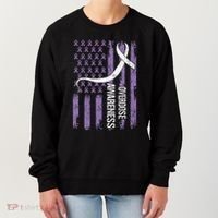 Overdose Awareness Month Flag Purple Women's Sweatshirt thumb 0