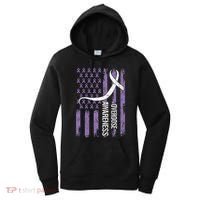 Overdose Awareness Month Flag Purple Women's Hoodie thumb 0