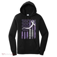Overdose Awareness Month Flag Purple Women's Hoodie thumb 0