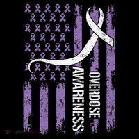 Overdose Awareness Month Flag Purple Women's Hoodie thumb 2