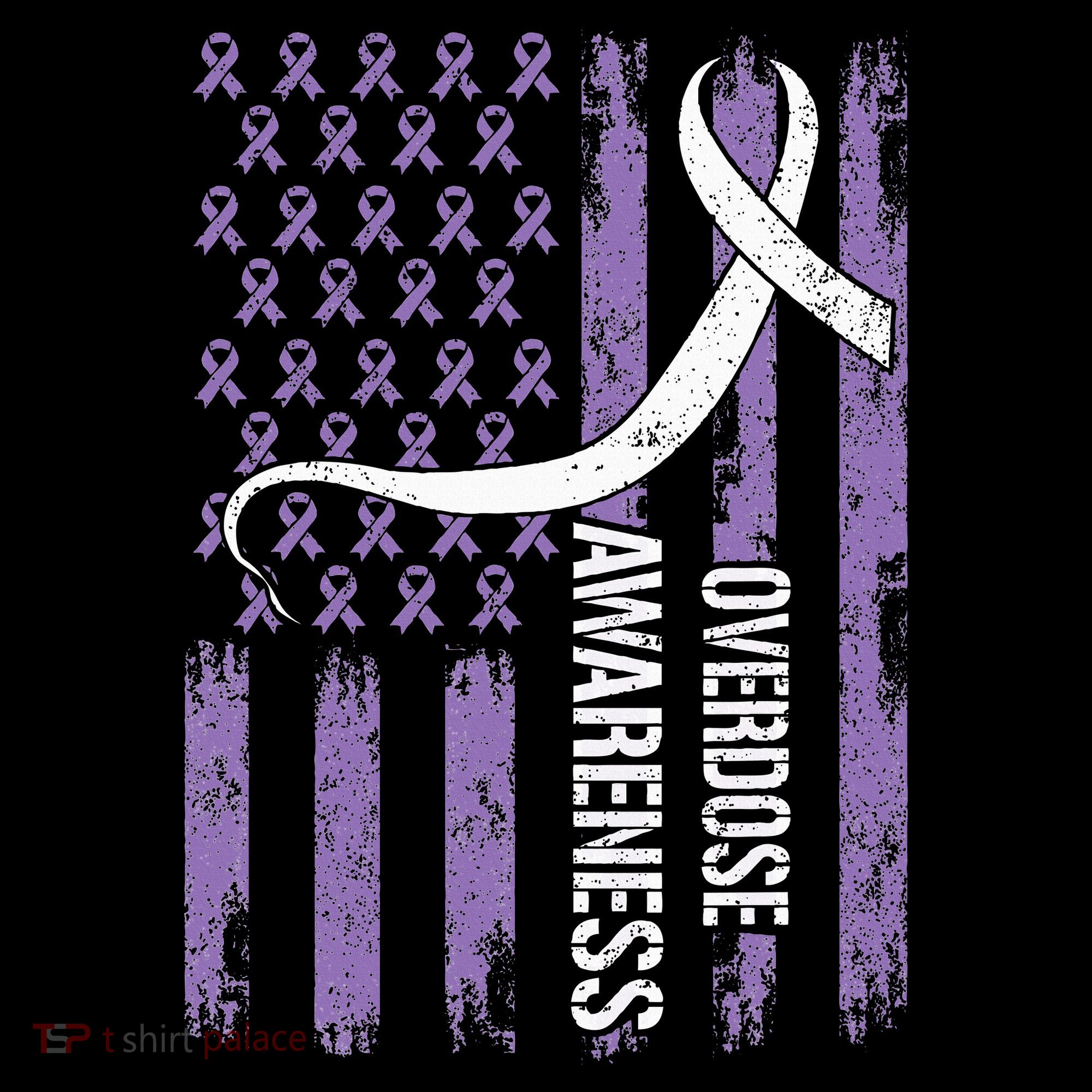 Overdose Awareness Month Flag Purple Women's Hoodie
