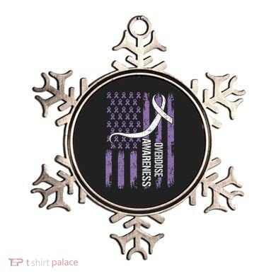 Overdose Awareness Month Flag Purple Ornament
