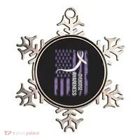 Overdose Awareness Month Flag Purple Ornament thumb 0