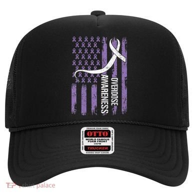 Overdose Awareness Month Flag Purple Hat