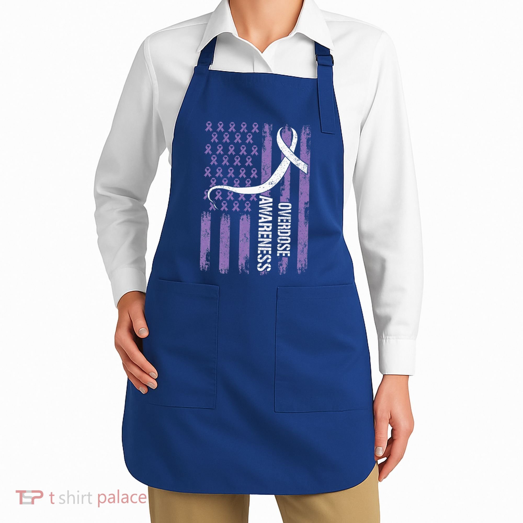 Overdose Awareness Month Flag Purple Apron