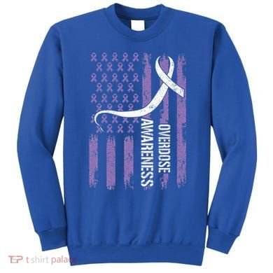Overdose Awareness Month Flag Purple Sweatshirt