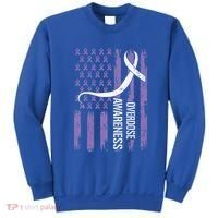 Overdose Awareness Month Flag Purple Sweatshirt thumb 0