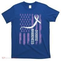 Overdose Awareness Month Flag Purple T-Shirt thumb 0