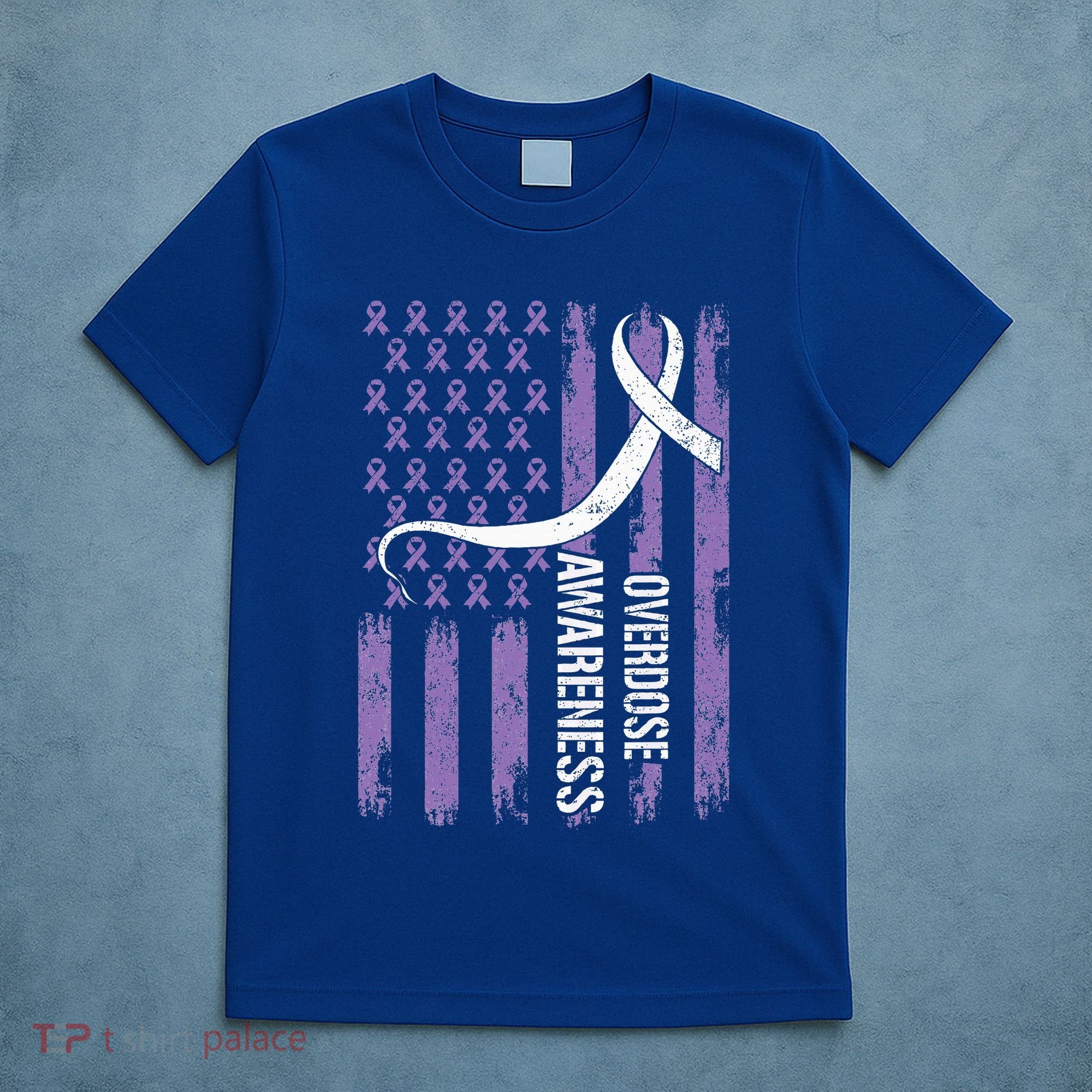 Overdose Awareness Month Flag Purple T-Shirt