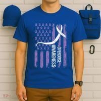 Overdose Awareness Month Flag Purple T-Shirt thumb 6