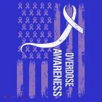 Overdose Awareness Month Flag Purple Button thumb 1