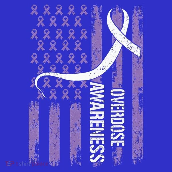 Overdose Awareness Month Flag Purple Button