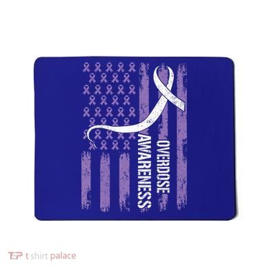 Overdose Awareness Month Flag Purple Mousepad