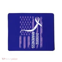 Overdose Awareness Month Flag Purple Mousepad thumb 0