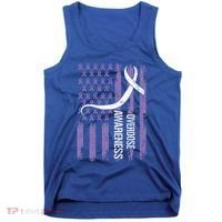 Overdose Awareness Month Flag Purple Tank Top thumb 0