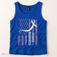 Overdose Awareness Month Flag Purple Tank Top thumb 2