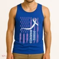 Overdose Awareness Month Flag Purple Tank Top thumb 3