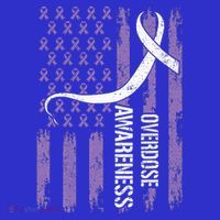 Overdose Awareness Month Flag Purple Kids Sweatshirt thumb 2