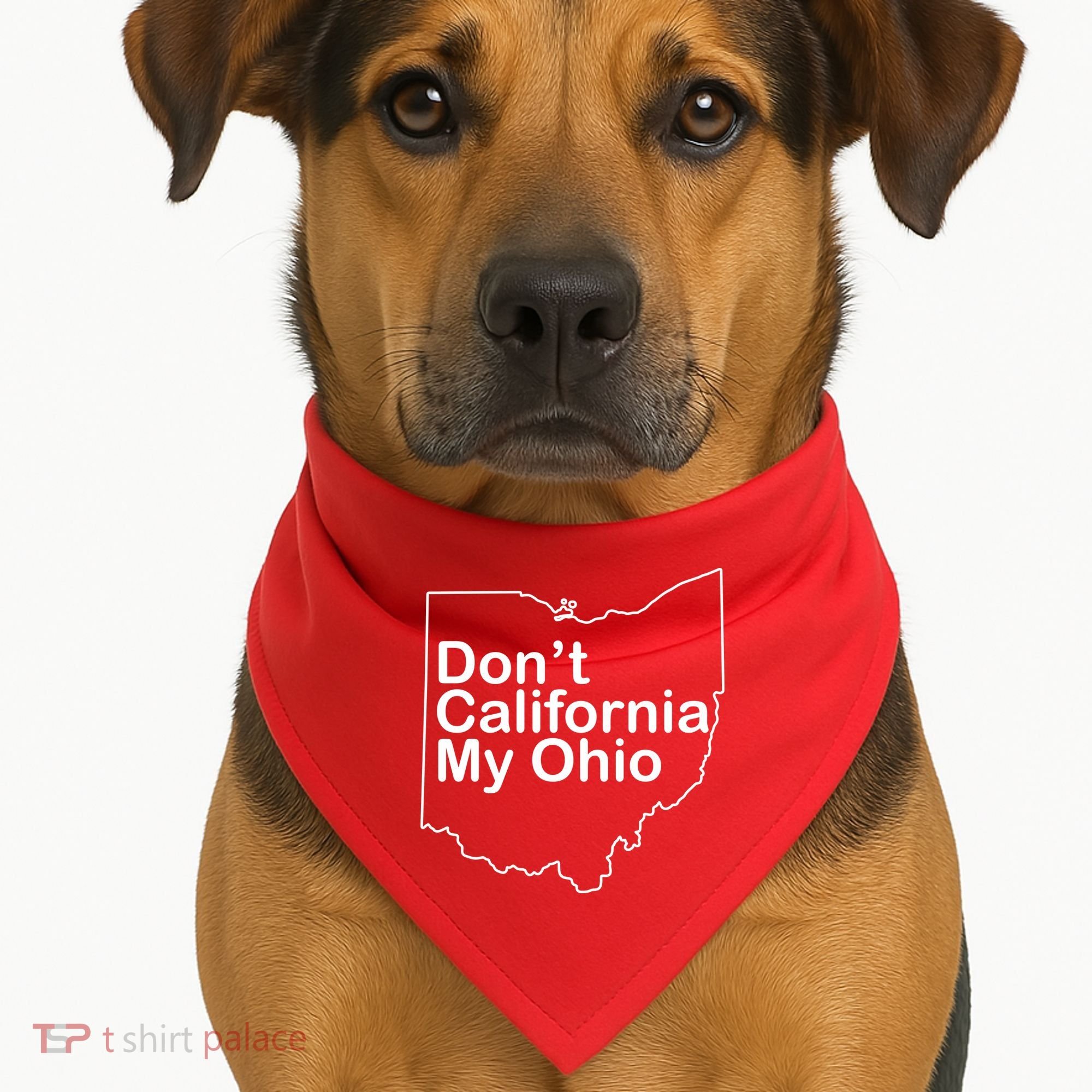 OAMF Don't California My Ohio USA-Made Doggie Bandana
