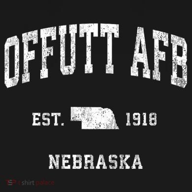 Offutt Afb Nebraska Ne Vintage Established Athletic Sports Design Womens Funnel Neck Pullover Hood