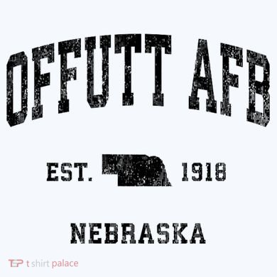 Offutt Afb Nebraska Ne Vintage Established Athletic Sports Design Baby Bodysuit