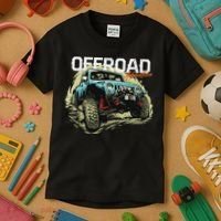 Offroad Adventure Off Roading Offroad 4x4 Suv Kids T-Shirt thumb 3