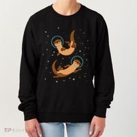 Otter Astronaut Otter Gift Women Space Sea Otter Women's Sweatshirt thumb 0