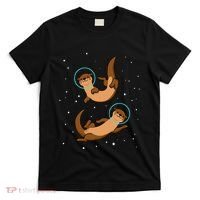 Otter Astronaut Otter Gift Women Space Sea Otter T-Shirt thumb 0