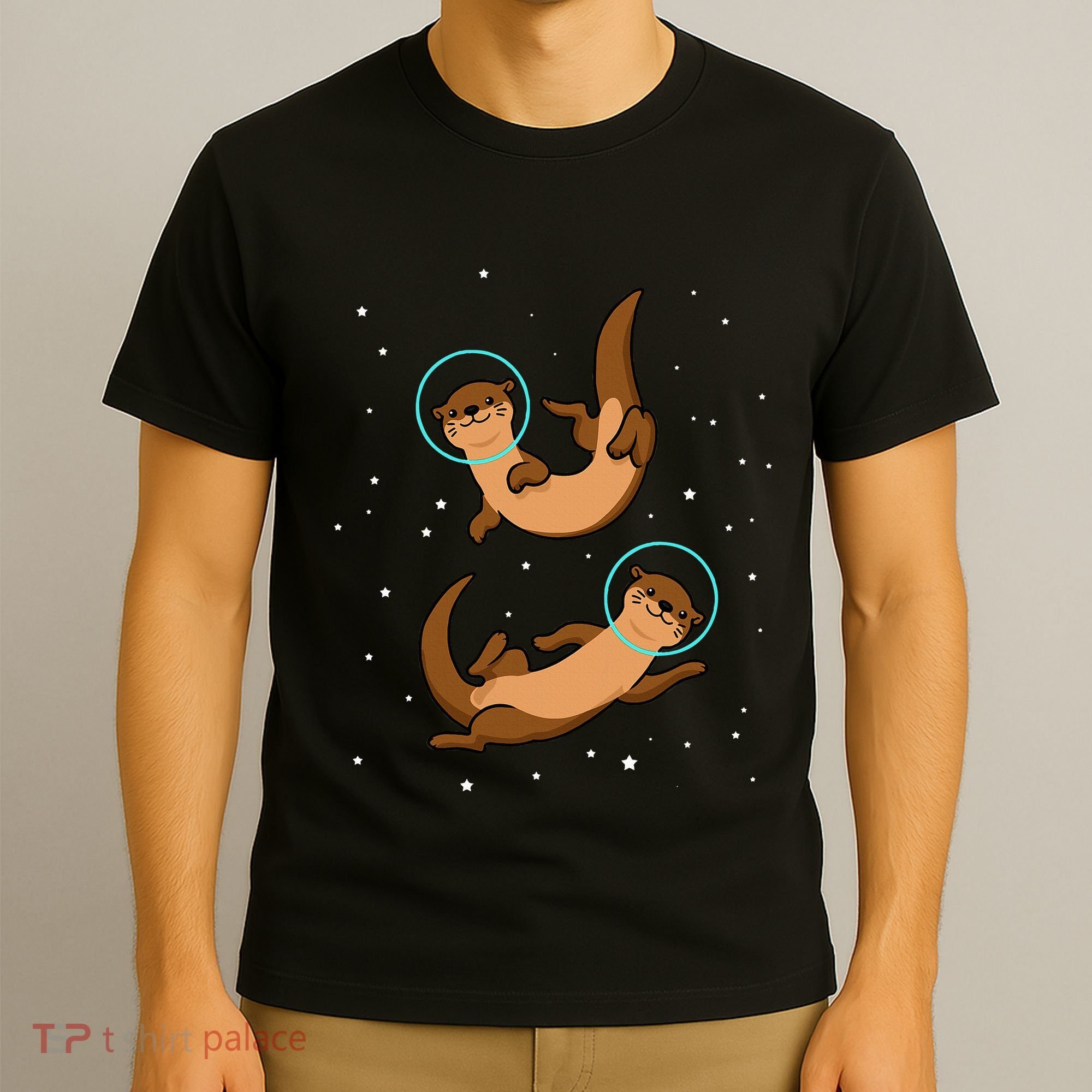 Otter Astronaut Otter Gift Women Space Sea Otter T-Shirt